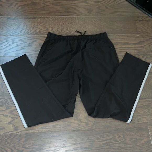 Reflective Gray Black soccer ⚽️ warm up tennis jogging track Pants L 36 x 32 - Picture 9 of 9